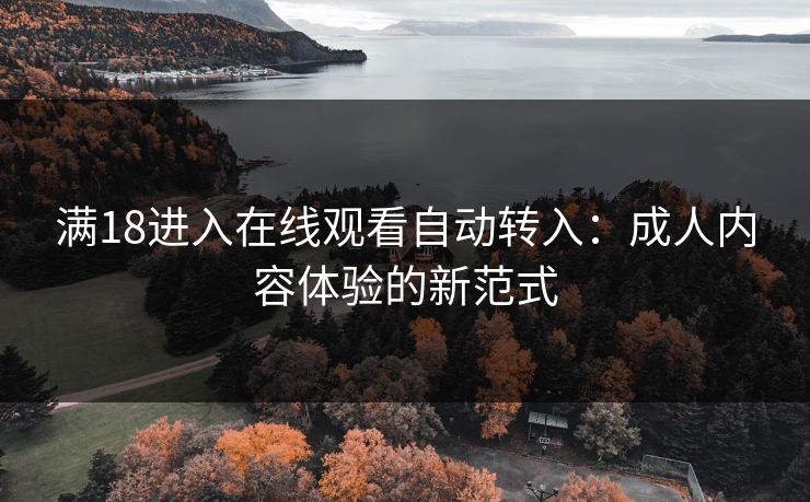 满18进入在线观看自动转入：成人内容体验的新范式